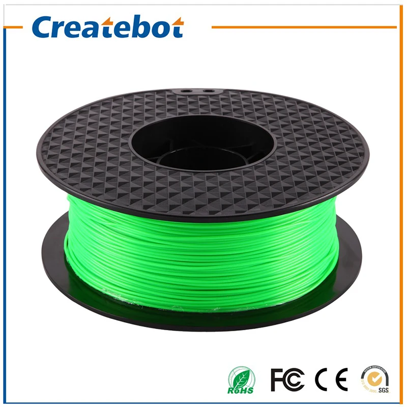 Createbot зеленый PLA печати нити 1 кг/катушки для Лидер продаж|printing filament|filament 1kg1kg filament |