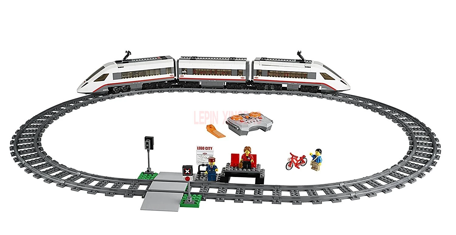 LP 02010 Technic наборы высокоскоростных легковых поездов с дистанционным управлением