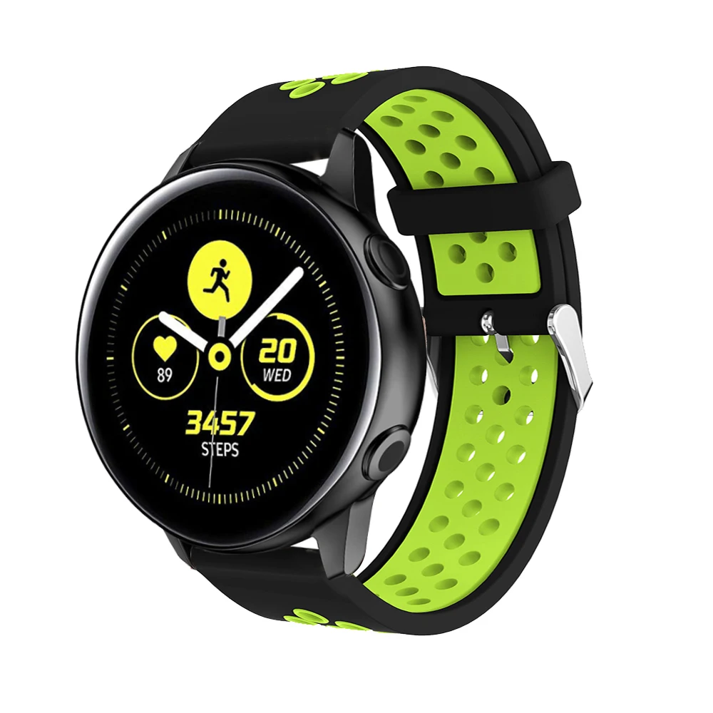 20 мм силиконовый спортивный ремешок для samsung Galaxy Watch активный резиновый сменный 42