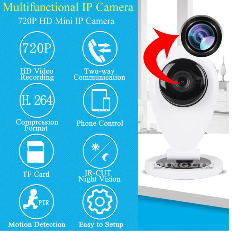 Apleye 720 P WI FI IP Камера yoosee видеонаблюдения Мини Ночное видение Беспроводной