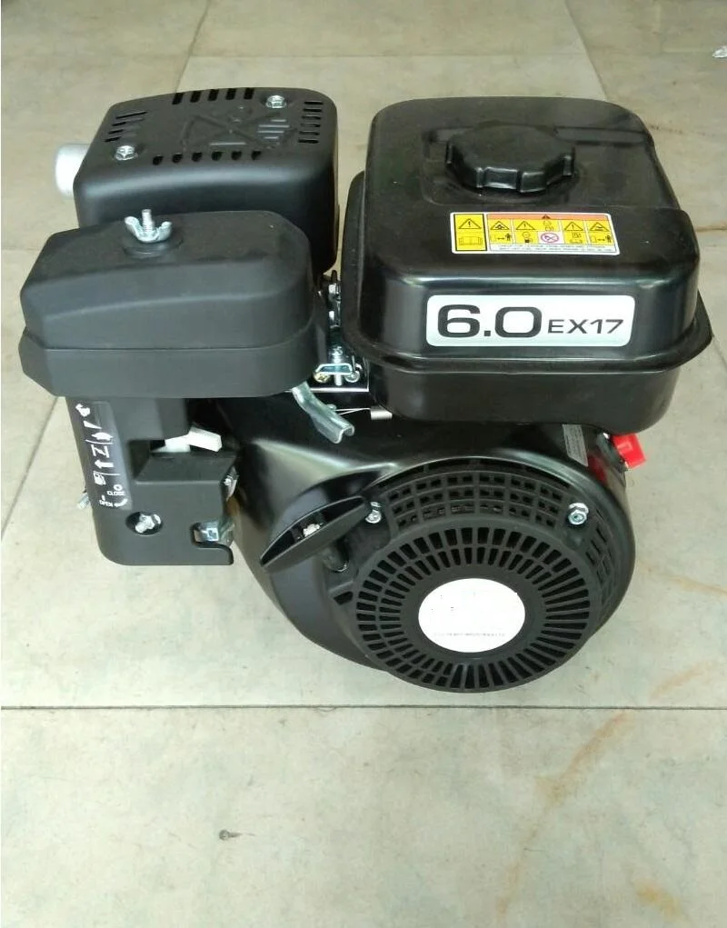 

Fast Shipping EX17 6HP Gasoline Engine Recoil Starting 19.05 shaft length:58. 5 OHC single cyliner air cooled