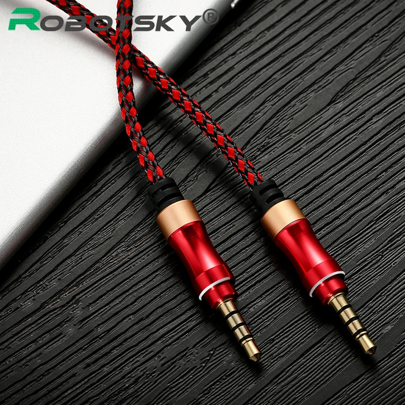 Aux кабель с микрофоном разъем 3 5 мм штекер аудиокабель для автомобиля iPhone MP3