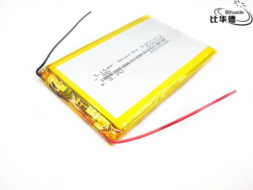 3 7 v 606090 4500mAh полимерная литиевая батарея литий-ионная аккумуляторная с печатной