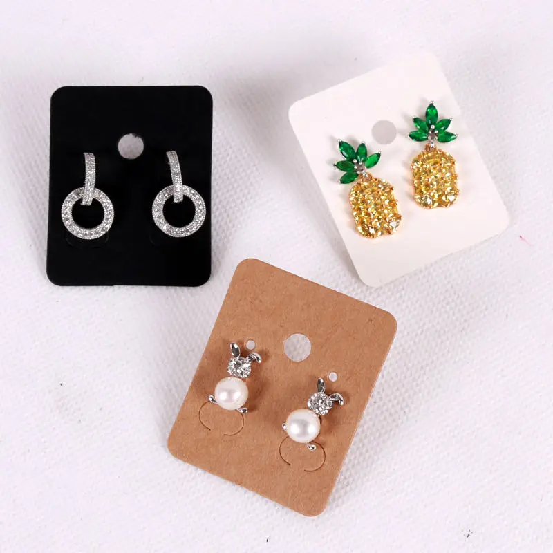 100 шт. 3 8*4 8 см ярлык для сережек гвоздиков|jewelry display|display earringsjewelry display earring |