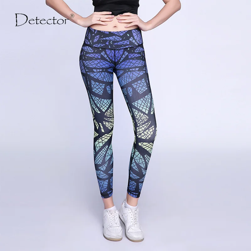 Штаны для йоги с цветами Detector спортивные Леггинсы спортзала фитнеса тренировок