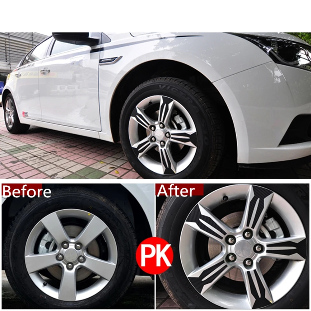 Декоративные наклейки для Chevrolet Chevy Cruze 2009 2010 2011 2012 4D из углеродного волокна