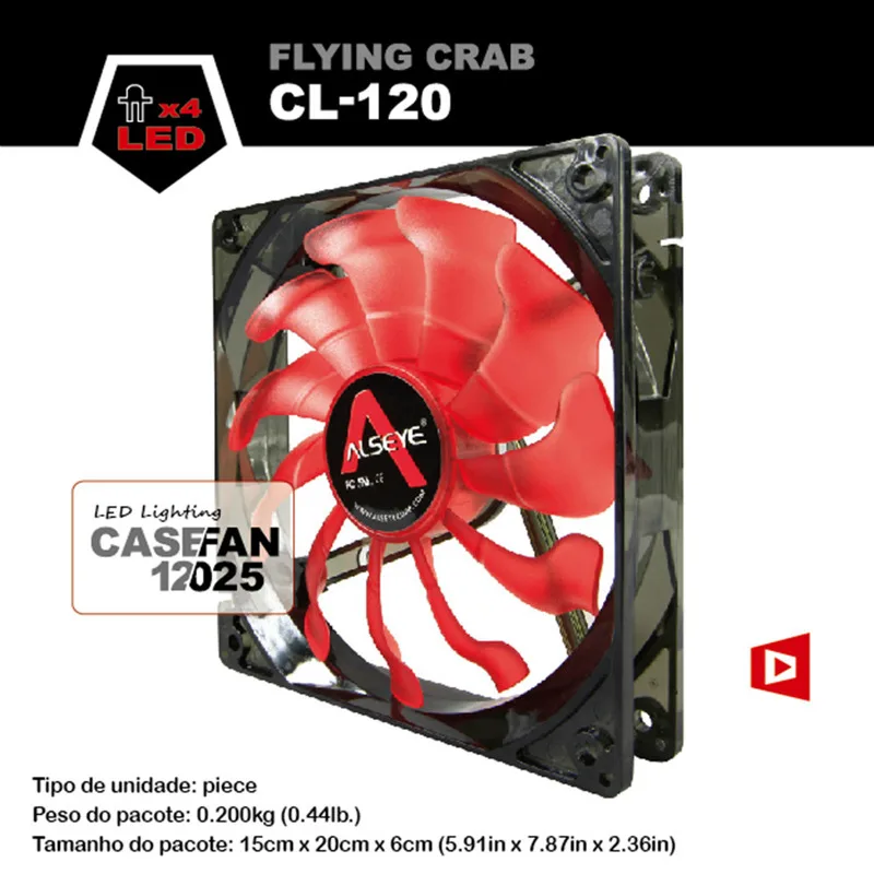 Alseye Silent Fan Cooler для корпуса компьютера 80 мм/90 мм/120 мм 3pin/4pin12v вентилятор радиатора