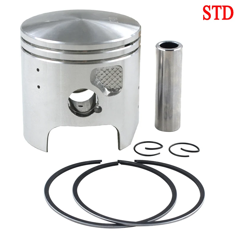 66mm (Piston Set) AHL размер отверстия STD~+ 100 66 мм 66,25 мм 66,5 мм 67 мм Мотоцикл поршень и кольцо и зажим комплект для Kawasaki KDX200 KDX 200 1989-2006 - Цвет: 66mm (Piston Set)