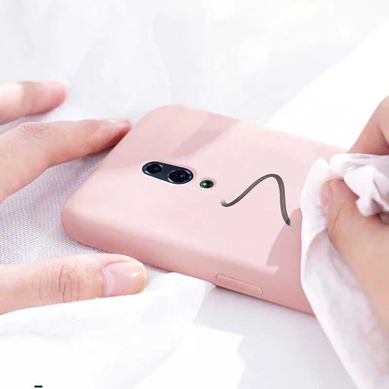 Liquid Case for Oppo Reno Soft Silicone Tpu Fundas reno 10x zoom f11 pro a1k realme X 3 K3 Back Cover |