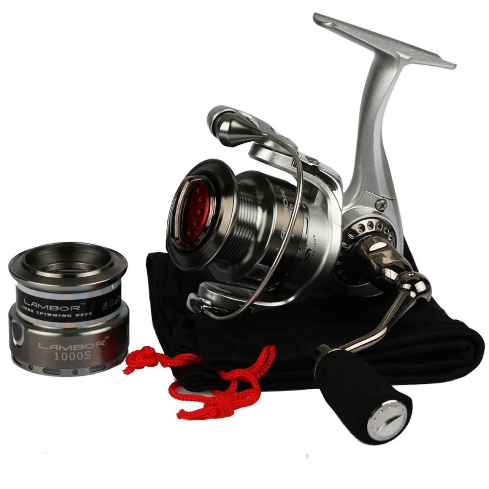 

HAIBO Brand LAMBOR Lure Fishing Reel 10S 20S Metal Spinning Fishing Reel with Spare Spool Max Drag 6.5kg 5.2:1 Sea Coil