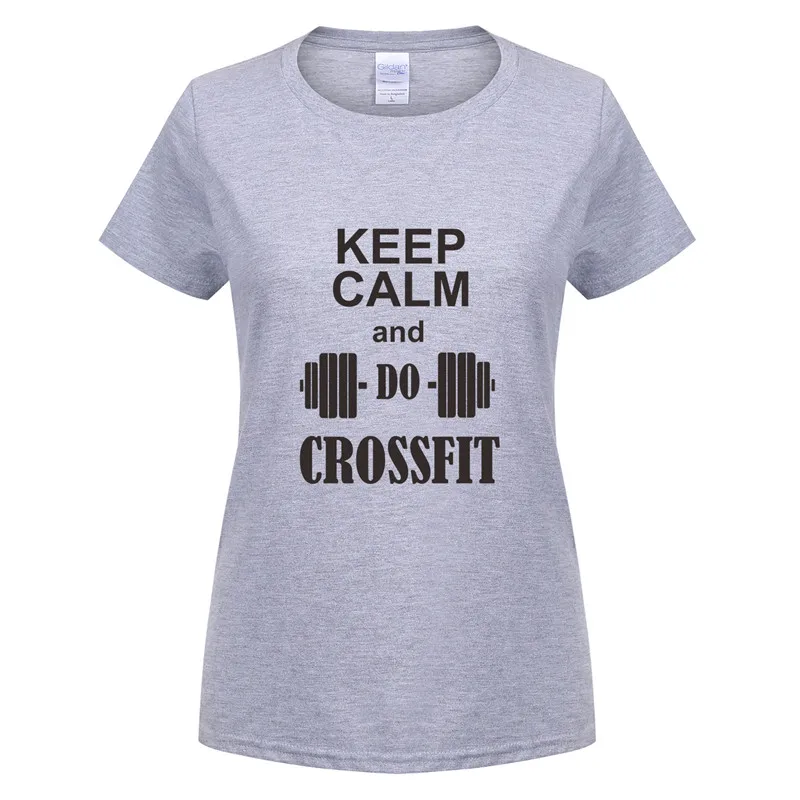 Omnitee новый с надписью Keep Calm and Gymer футболка для женщин Топы девочек Хлопковая