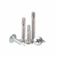 30pcslot m4 2 carbon steel phillips round head truss head self drilling self tapping washer screw blue zinc