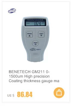 BENETECH цифровой датчик толщины покрытия 0-1,8 мм/0-71.0mil GM200A машина краска ing Толщина метр автомобильный диагностический инструмент