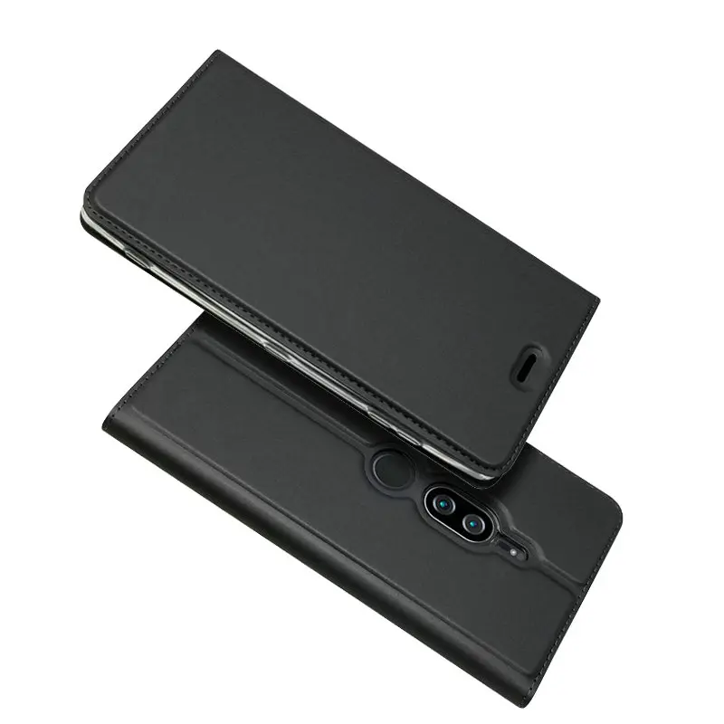 Для sony Xperia XZ2 Премиум WIERSS кожа флип чехол для Premium Dual отделения карточек кошелек