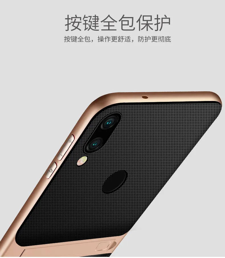 Чехлы для телефонов с полным покрытием для Xiaomi Redmi Note 7 7Pro Pro, с подставкой, ТПУ, силиконовый защитный чехол для Xiomi Redmi Note7 Note7Pro, задняя крышка