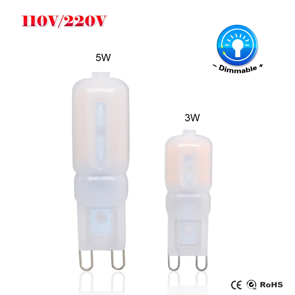 Светодиодсветильник мини лампа G9 SMD2835 3 Вт 5 светодиодная 220 В 230 240 В|g9 220v|g9 energy efficient