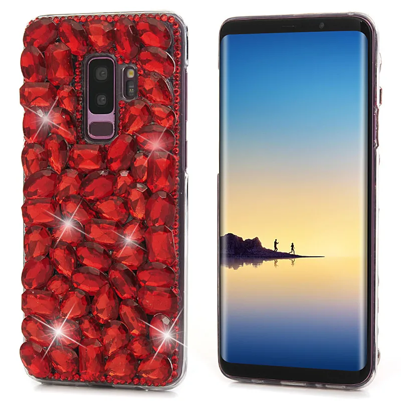 TURATA Алмазный чехол для samsung Galaxy S9 плюс Bling 3D ручной защитный жесткий прозрачный
