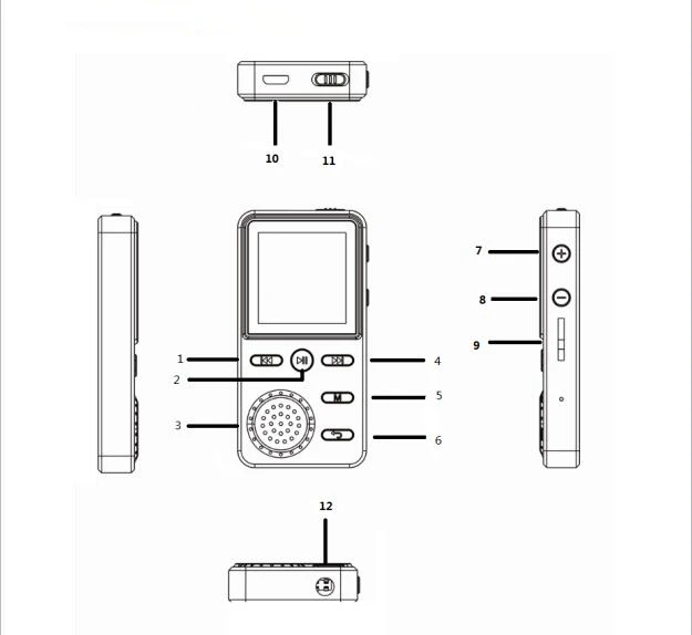 Многофункциональный X6 Pro Hi Fi APT X цифровой MP3 плеер стерео бас 4G 8 ГБ Спорт Музыка TF