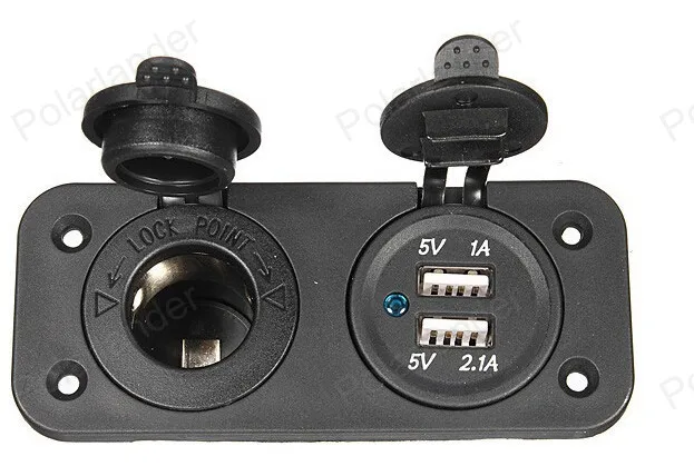 Горячая распродажа! Лучшее качество двойной автомобильный прикуриватель