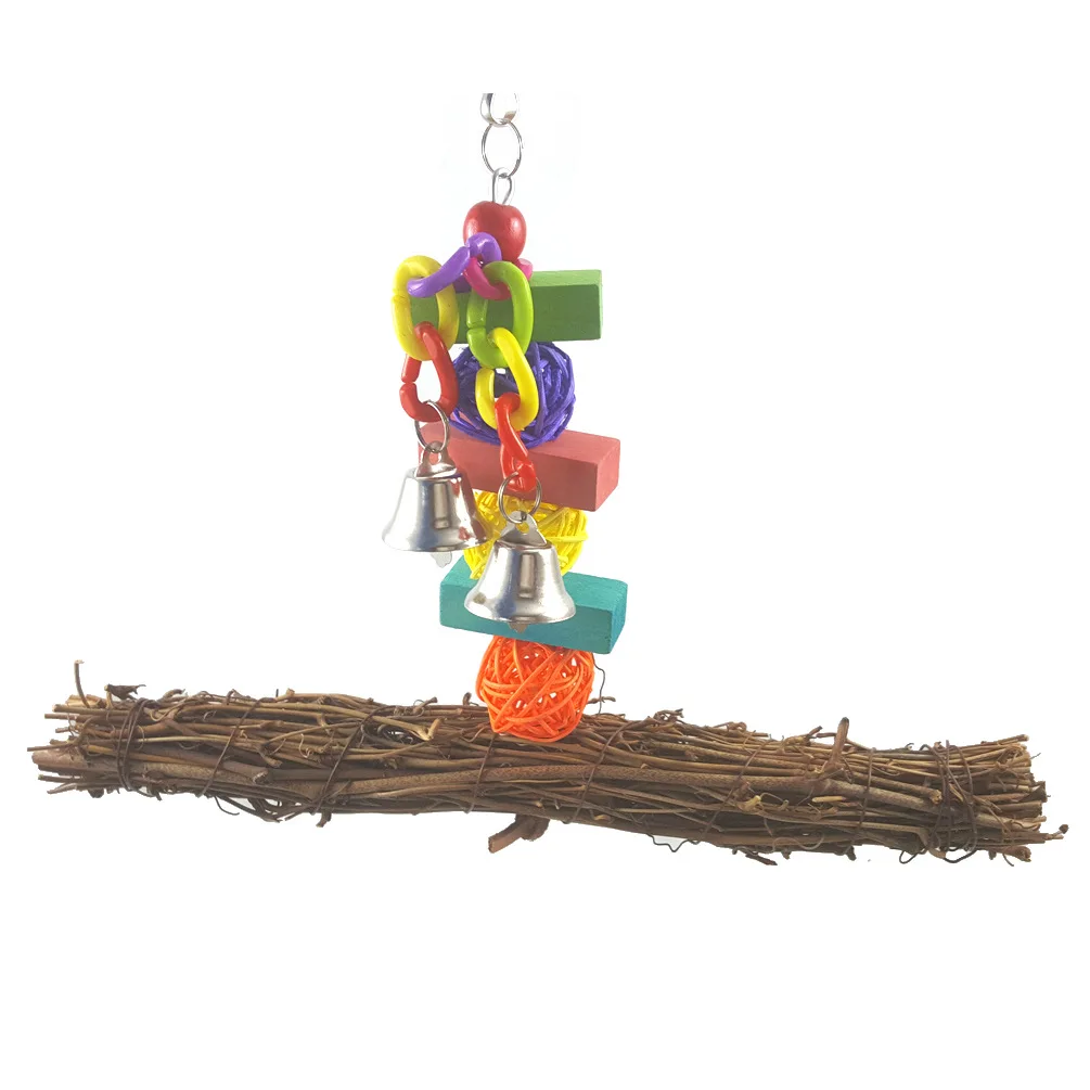 

Natural Rattan Weaving Parrot Biting Toy Weaving Rattan Rattan Nibbling Toy Gnawing Toys Pet Products Bird Supplies