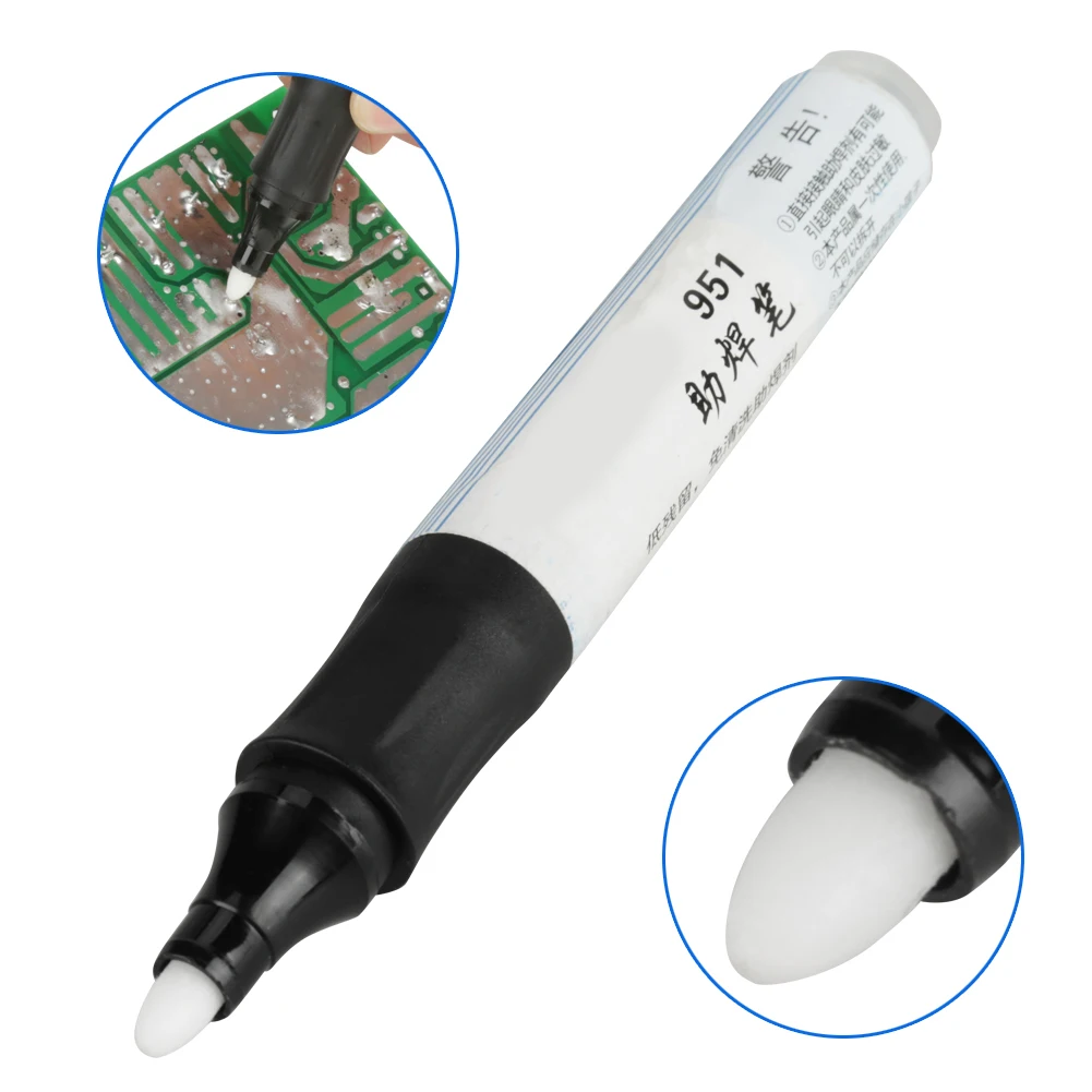 

1pc 13cm 951 Soldering Rosin Flux Pen Low-Solids Non-clean Solder for Solar Cell Panel DIY Power Panel