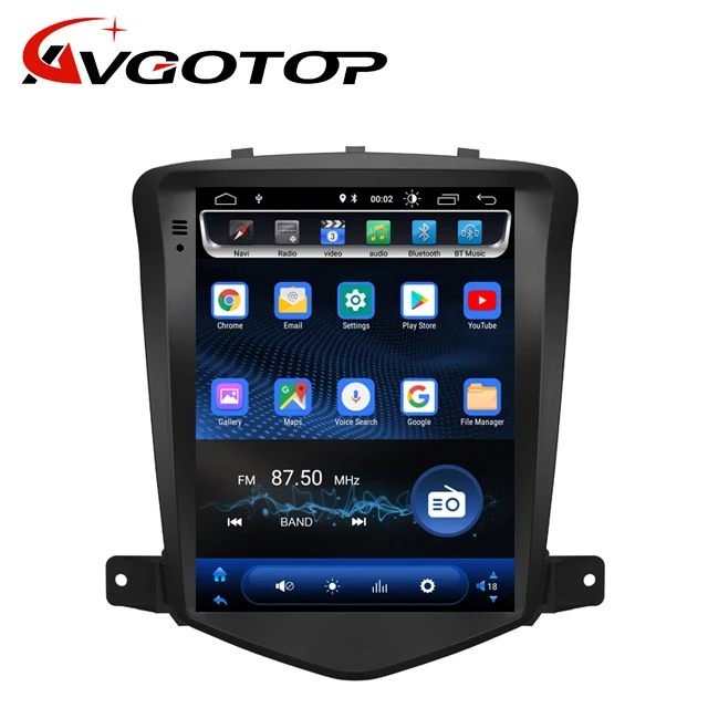 AVGOTOP Android 9,0 Tesla вертикальный экран Автомобильный мультимедийный DSP gps навигатор радио плеер для Chevrolet CRUZE 2008-2011