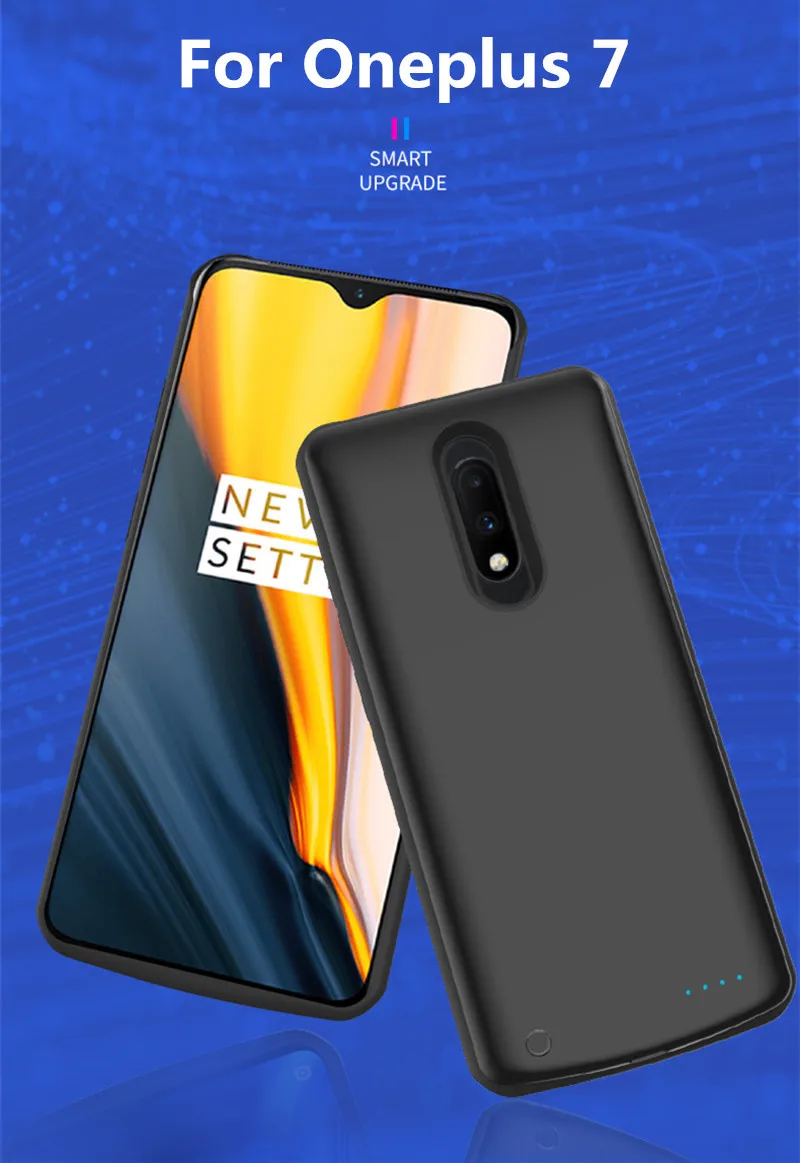 Чехол s power для Oneplus 7, чехол для внешнего зарядного устройства, 6500 мА/ч, портативная силиконовая рамка, внешний аккумулятор, чехол для зарядки аккумулятора