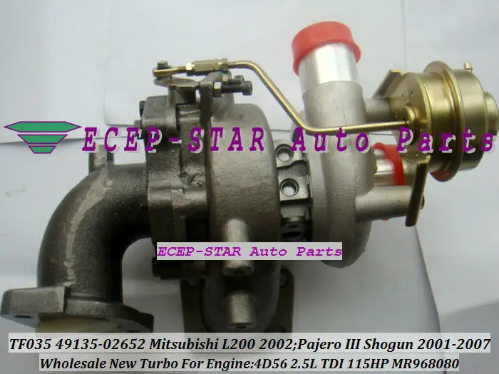 TF035 VGT 49135 02652 MR968080 турбо для Mitsubishi L200 02 Challanger Pajero III W200 Shogun 2001 07 4D56 2.5L TDI|vgt|vgt turbow200 |
