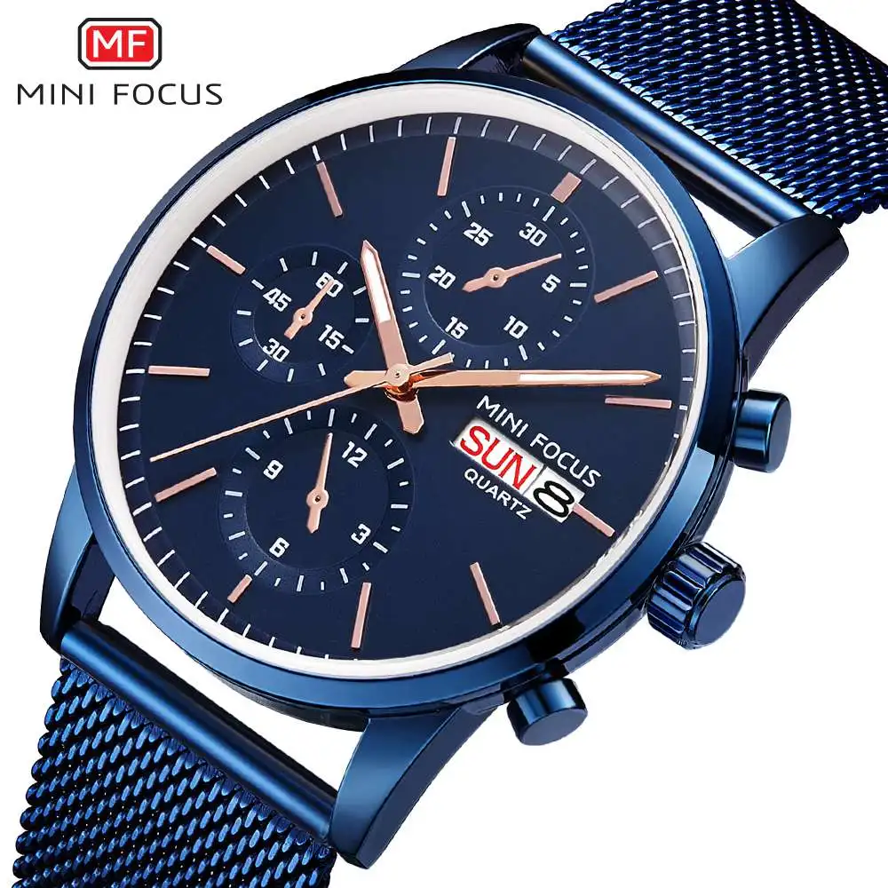 Мини фокус relojes hombre новые кварцевые часы с ремешком из нержавеющей стали модные