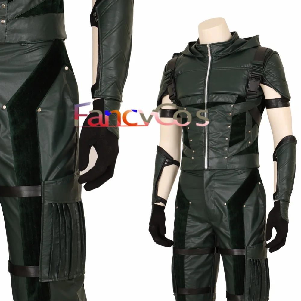 Хэллоуин Зеленая Стрела сезон IV Оливер Куин костюм из фильма Косплей Аниме