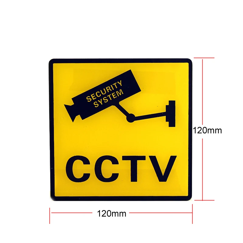 Водонепроницаемый акриловый картонный материал cctv Предупреждение