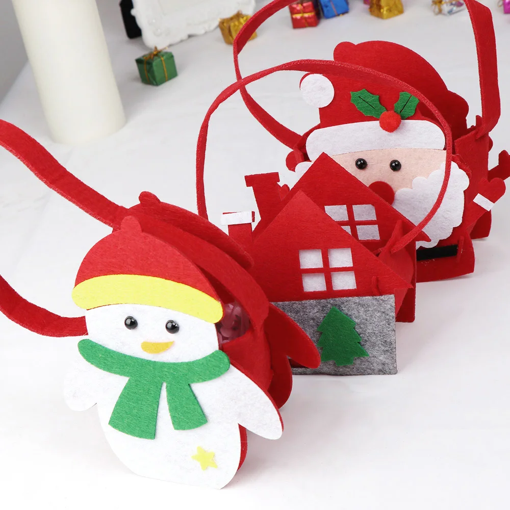 Мешок для конфет Рождество Домашний узор нетканые материалы Подарочная сумка