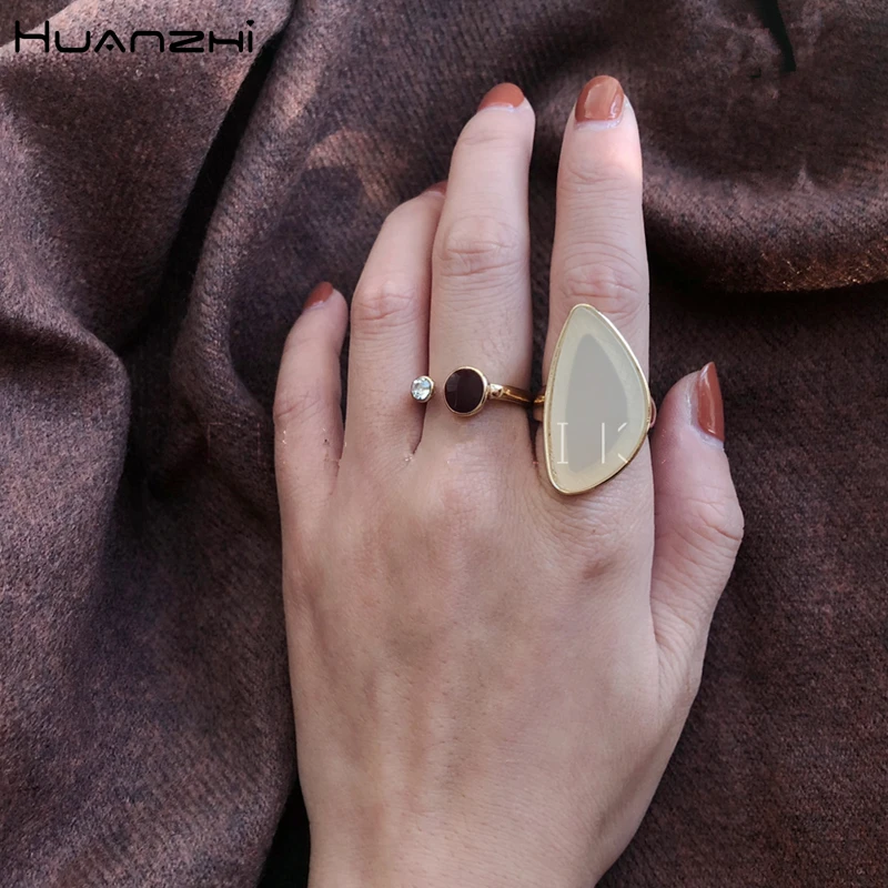 HUANZHI 2019 новый дизайн прозрачные акриловые геометрические неправильные