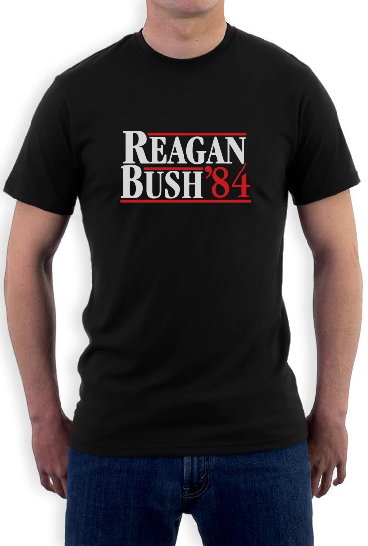 Рейган Буш ➄ 80-ретро политическая партия республиканской модная футболка