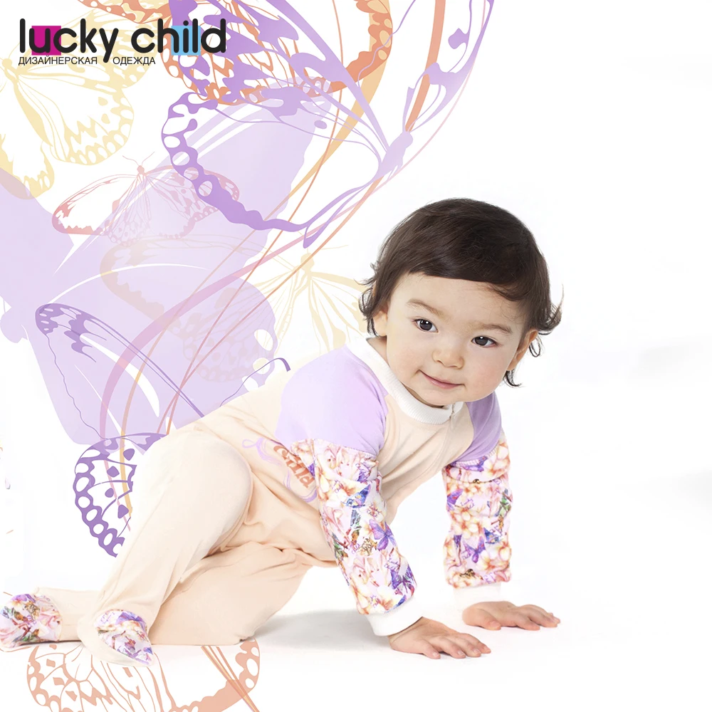 Комбинезон Lucky Child без начёса для девочек арт. 26 13 (Тропический рай) [сделано в