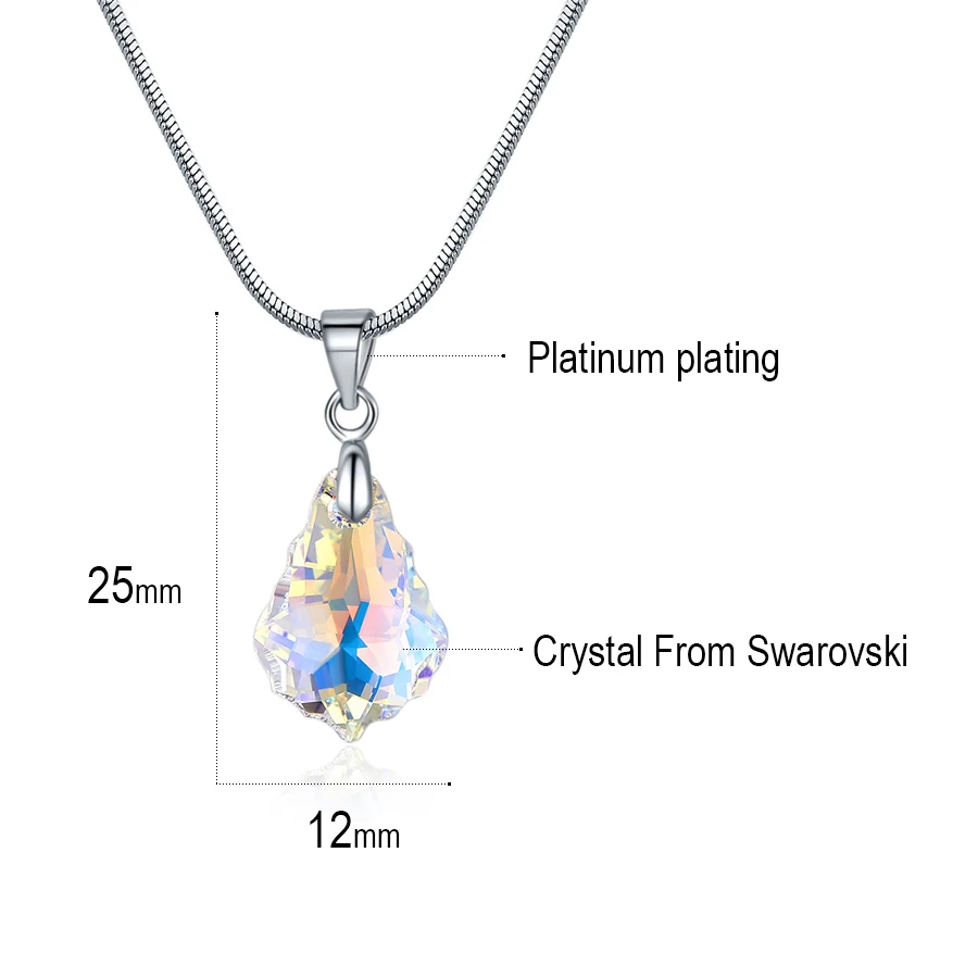 MALANDA Мода Кристалл от Swarovski набор капли воды ожерелье серьги для женщин Ювелирные