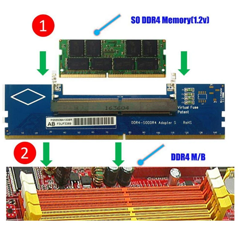 Адаптер DDR4 для ноутбука и настольного компьютера тестер карты памяти