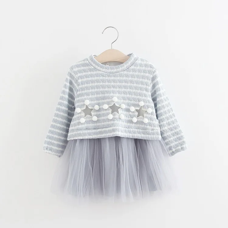Мода Осень С Длинным Рукавом Детские Младенцы Девушки Дети Симпатичный