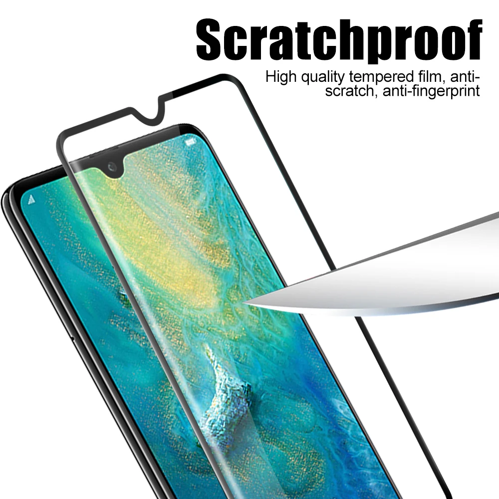 Защита для экрана Huawei Mate 20 Lite закаленное стекло пленка 20X20 Pro 9H полноэкранная