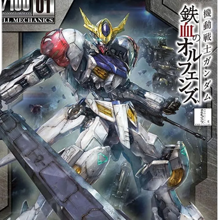 В наличии 2019 новый синий Gundam Barbatos рисунок волчанки (1/100) воина гундама модель