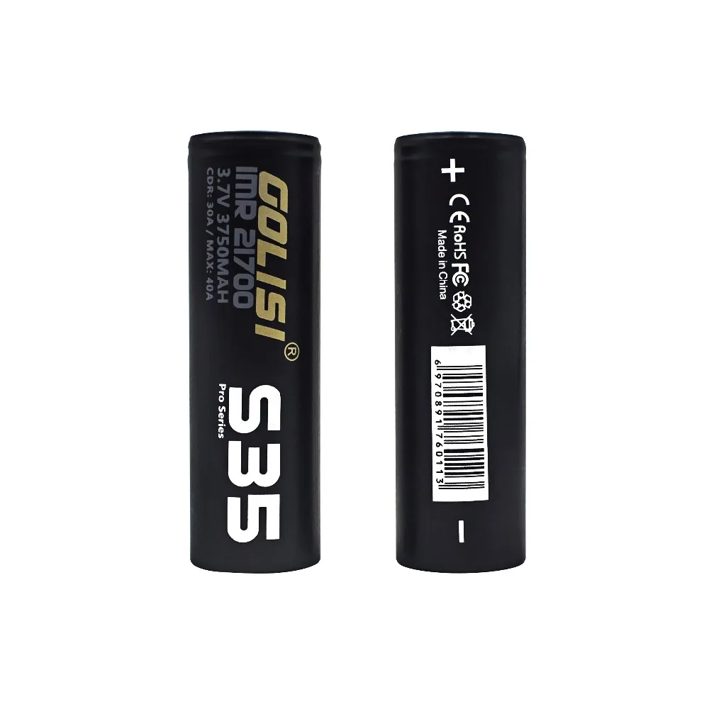 Golisi 2 шт. S35 IMR 21700 3750 мАч электронная сигарета перезаряжаемая батарея с i2 умное