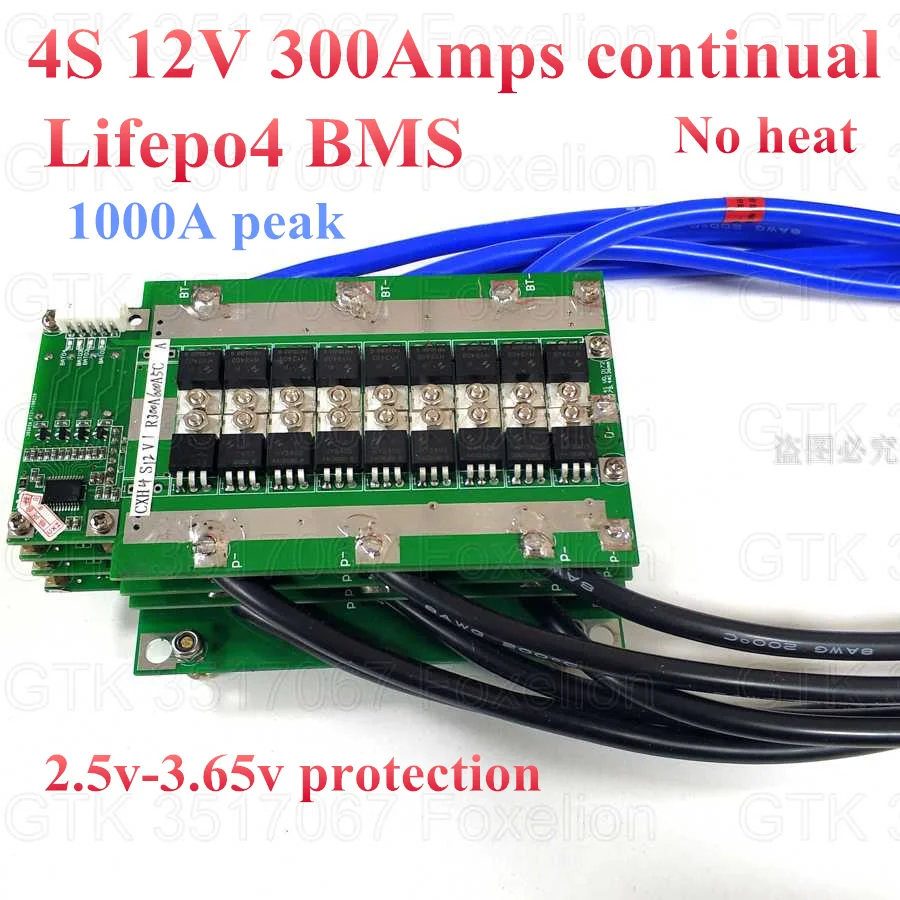 300A 4S 12,8 V 14,4 V LiFePO4 BMS 14,6 v литий-Железный аккумулятор Защитная плата с балансовым двигателем автомобиля EV мощность автомобиля без тепла