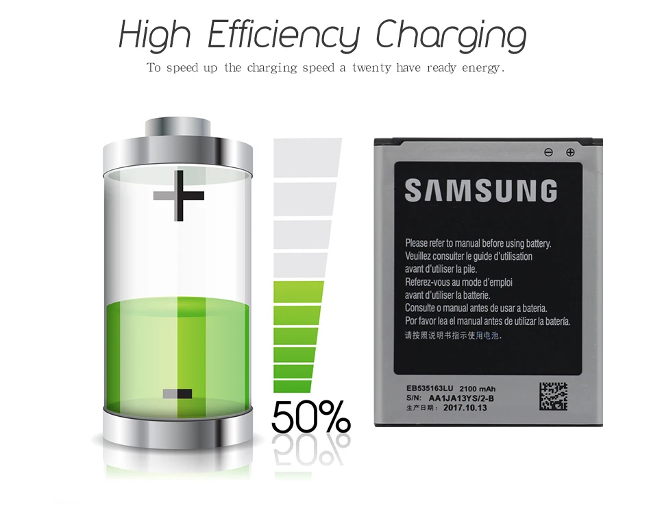 Samsung аккумулятор для мобильного телефона 2100 мАч EB535163LU для samsung I9082 Galaxy Grand DUOS I9080 I879 I9118 Neo+ i9168 i9060