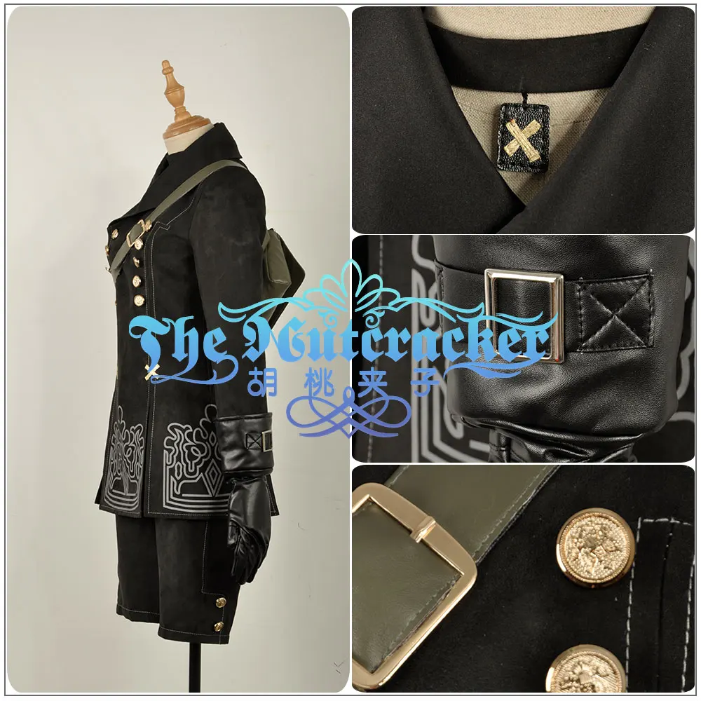 Игры NieR: Automata Cosplay йорха номер 9 тип S костюм для косплея на заказ черная куртка