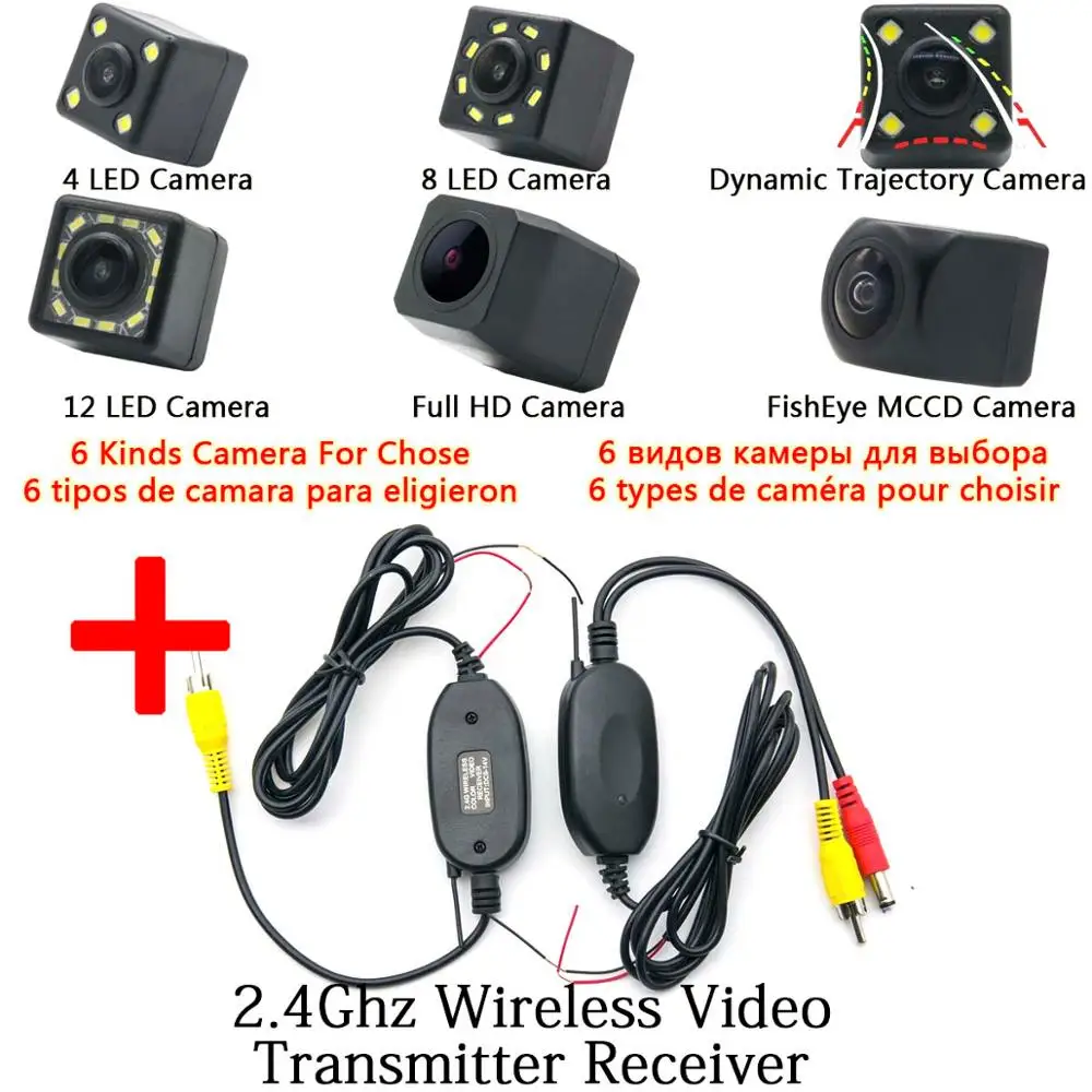 Camera n Wireless Для Toyota Camry Verso EZ 2012 Yaris 2013 Corolla Vios peugeot 206 207 307 407 автомобиль CCD СВЕТОДИОДНЫЙ Резервного копирования заднего вида Камера монитор - Название цвета: Camera n Wireless