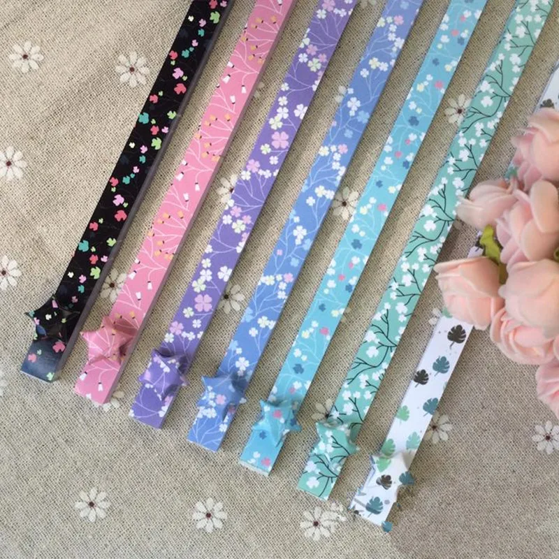 45 шт ручной работы и рисунком в виде птичек оригами Счастливая звезда Бумага