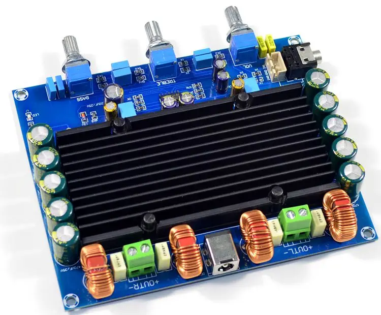 Новый цифровой усилитель мощности класса D DC18V к DC24V ST074C TPA3116 dual chip 100W * 2 0|Усилители