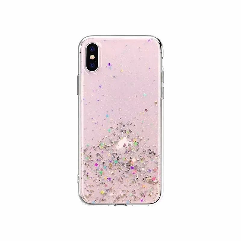Розовый YiKELO Роскошный чехол сверкающий с блестками для Xiaomi mi 8 9 mi 8 lite mi 9 A2 6X мягкий чехол из ТПУ с блестками - Цвет: Розовый