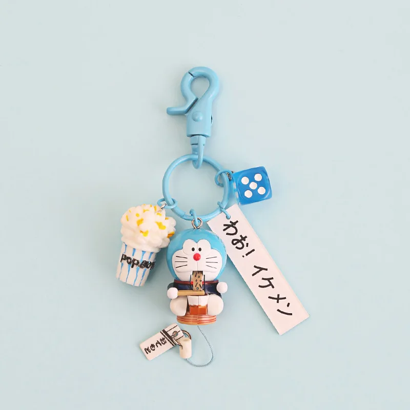 Японский аниме мультфильм милый Дораэмон мини ПВХ фигурка Модель Кукла Брелок