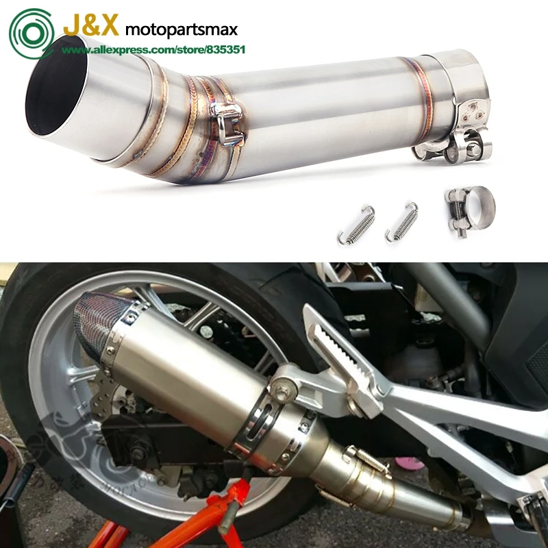 Для HONDA NC700 NC750X NC750 NC700S 2012 2017 выхлопная труба мотоцикла средней длины без